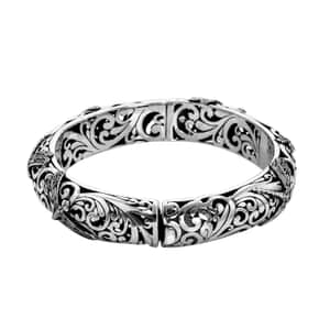 BALI LEGACY Sterling Silver Bangle Bracelet (6.50 In) 62.5 Grams