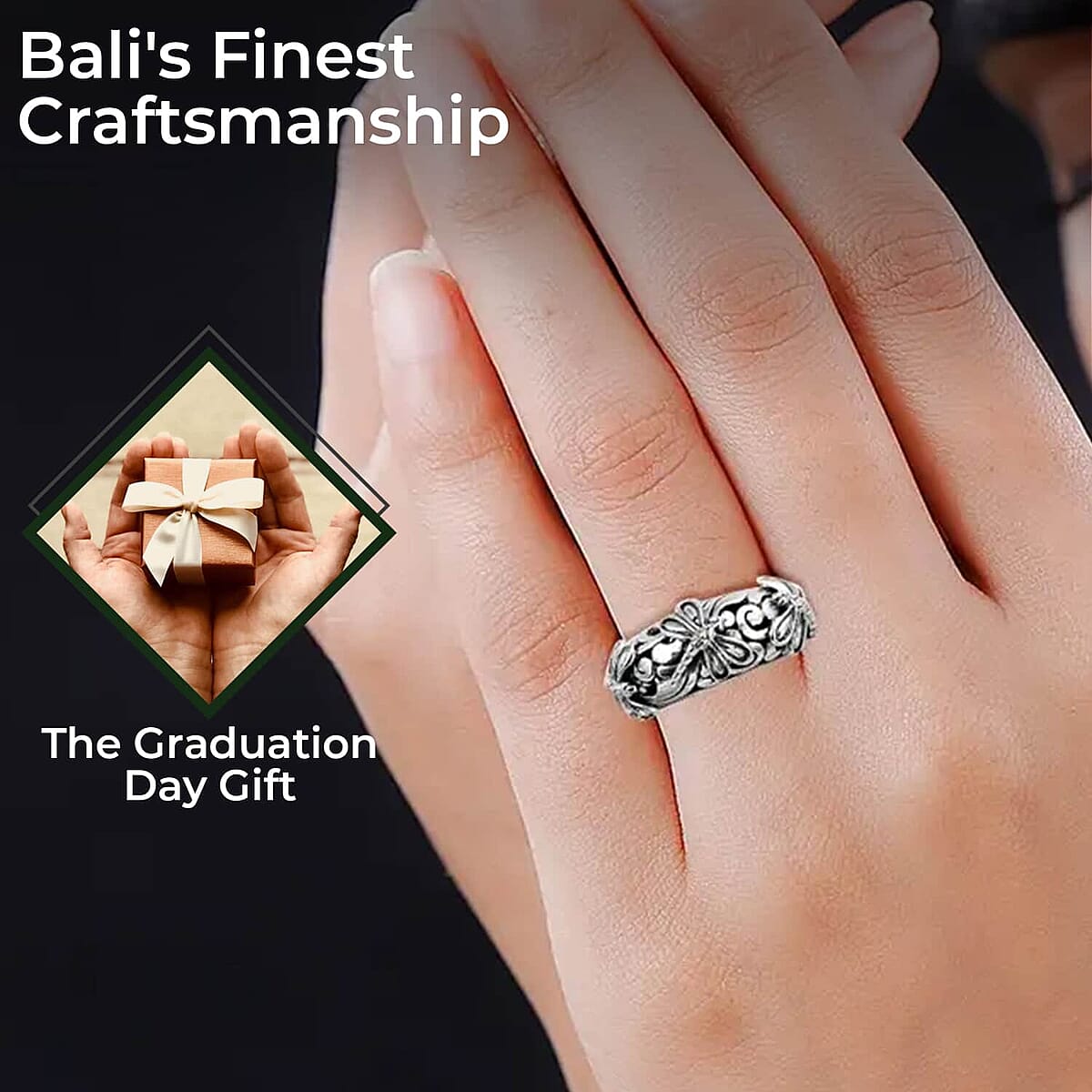 Bali Legacy Dragonfly Ring in Sterling Silver 8.25 Grams (Size 10.0) image number 2