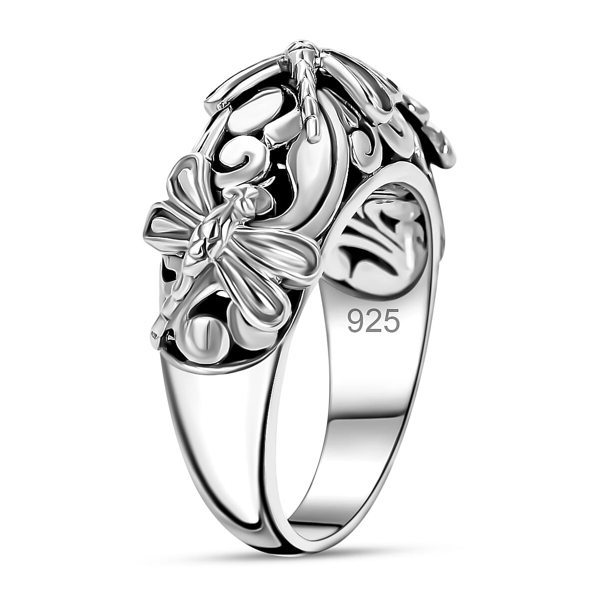 Bali Legacy Dragonfly Ring in Sterling Silver 8.25 Grams (Size 10.0) image number 3