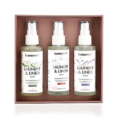 Homesmart Set of 3 Pillow Spray Fragrance: Lavender, Rose, Jasmine - 50 ml