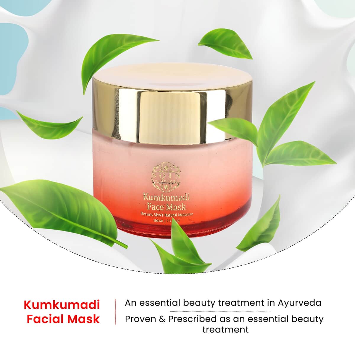 Bargain Deal Kumkumadi Face Mask with Saffron & Lotus Extracts 3.30oz image number 3