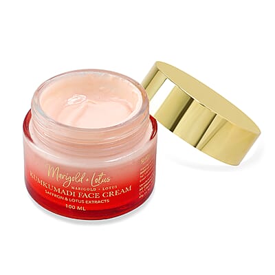 Marigold and Lotus Kumkumadi Face Cream with Saffron & Lotus Extracts 3.30oz