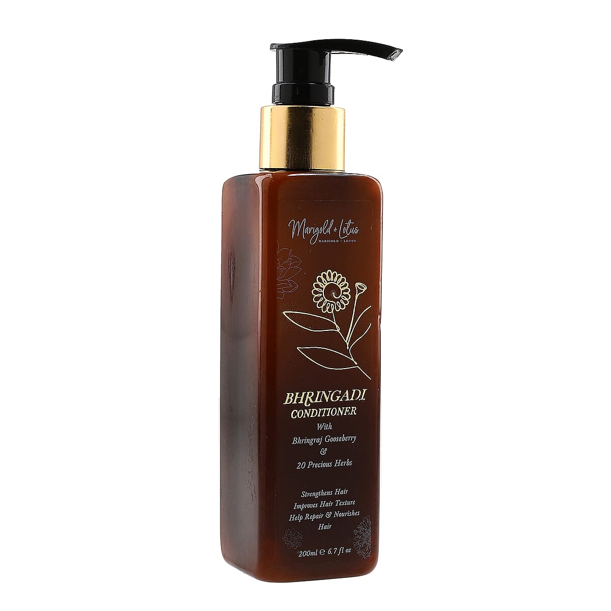 Marigold + Lotus Bringadi Conditioner Volume 200ml image number 0