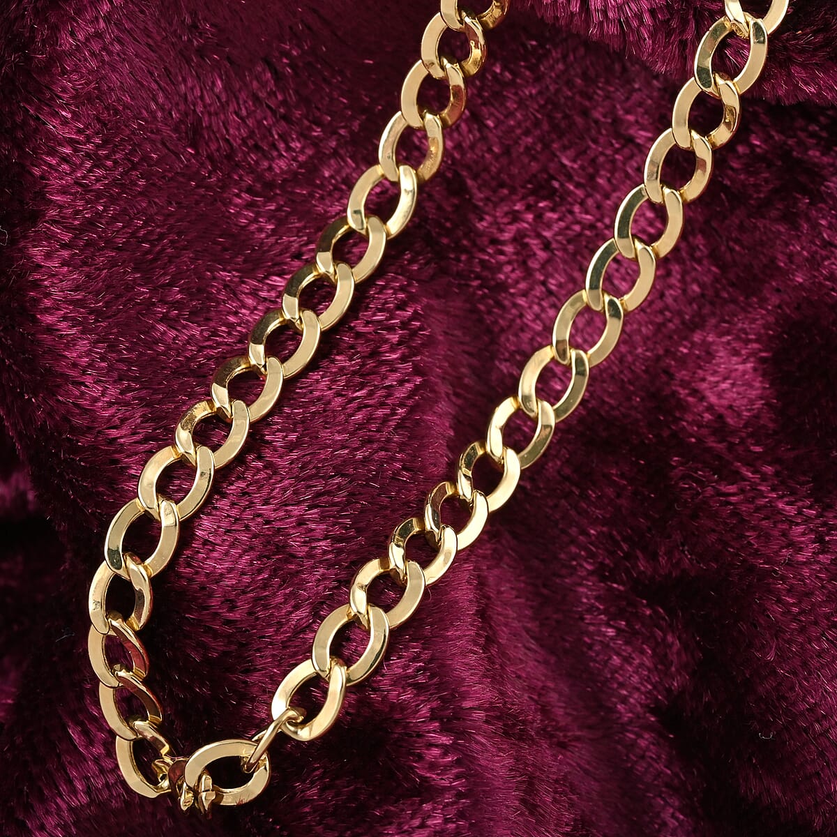 10K Yellow Gold 3.5mm Cuban Chain Bracelet (8.00 In) 1.9 Grams image number 1