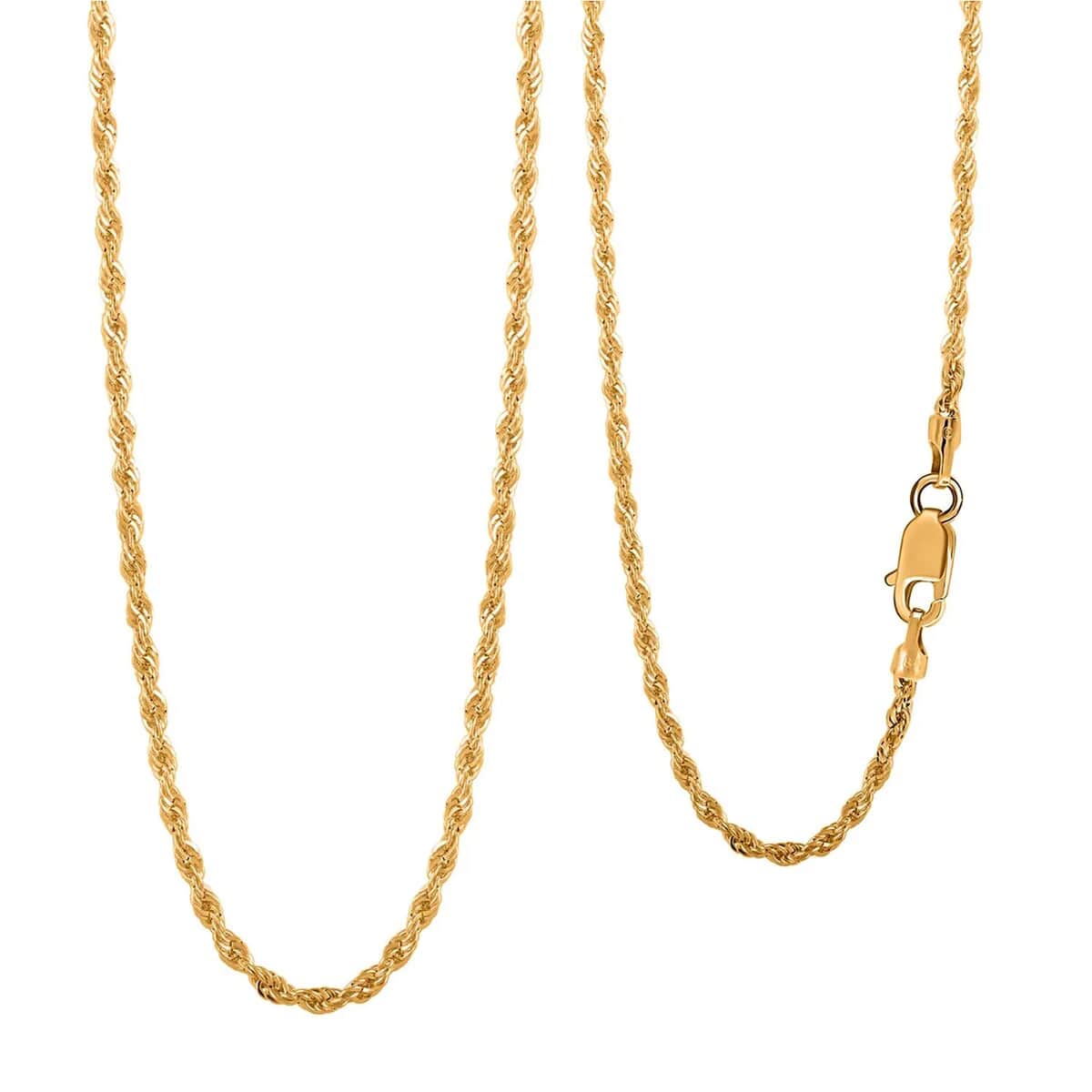 Ankur Treasure Chest 18K Yellow Gold 1.5mm Rope Necklace 18 Inches 1.7 Grams image number 0