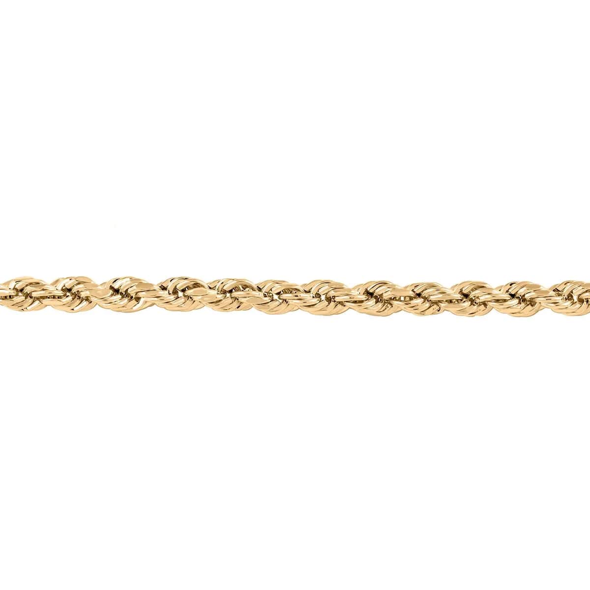 10K Yellow Gold Rope Chain Bracelet , Gold Chain Bracelet , Gold Bracelet , Gold Jewelry For Her (7.50 In) 2.30 Grams image number 4