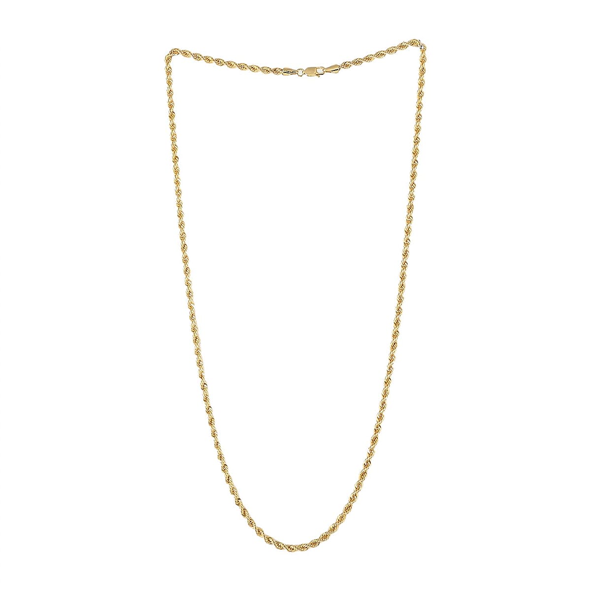 10K Yellow Gold 4mm Rope Necklace 26 Inches 8.4 Grams image number 3