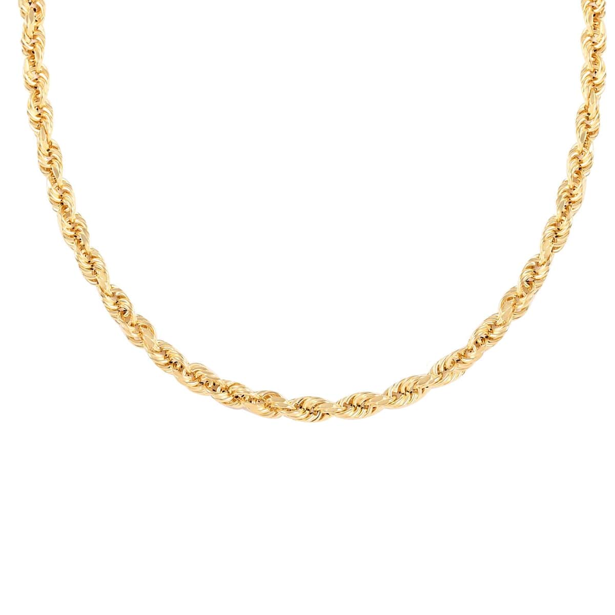 10K Yellow Gold 5mm Rope Necklace 24 Inches 9.6 Grams image number 0