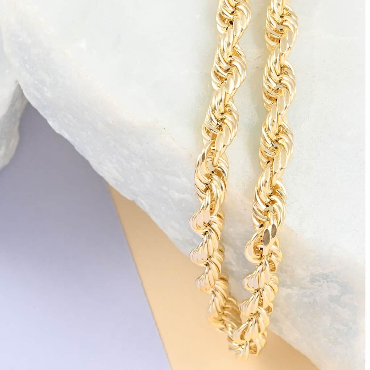 10K Yellow Gold 5mm Rope Necklace 24 Inches 9.6 Grams image number 1