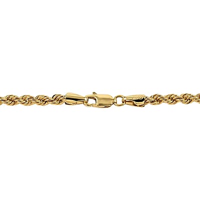 10K Yellow Gold Rope Chain Necklace, 26 Inch Necklace, Gold Jewelry 5.5mm 15.6 Grams