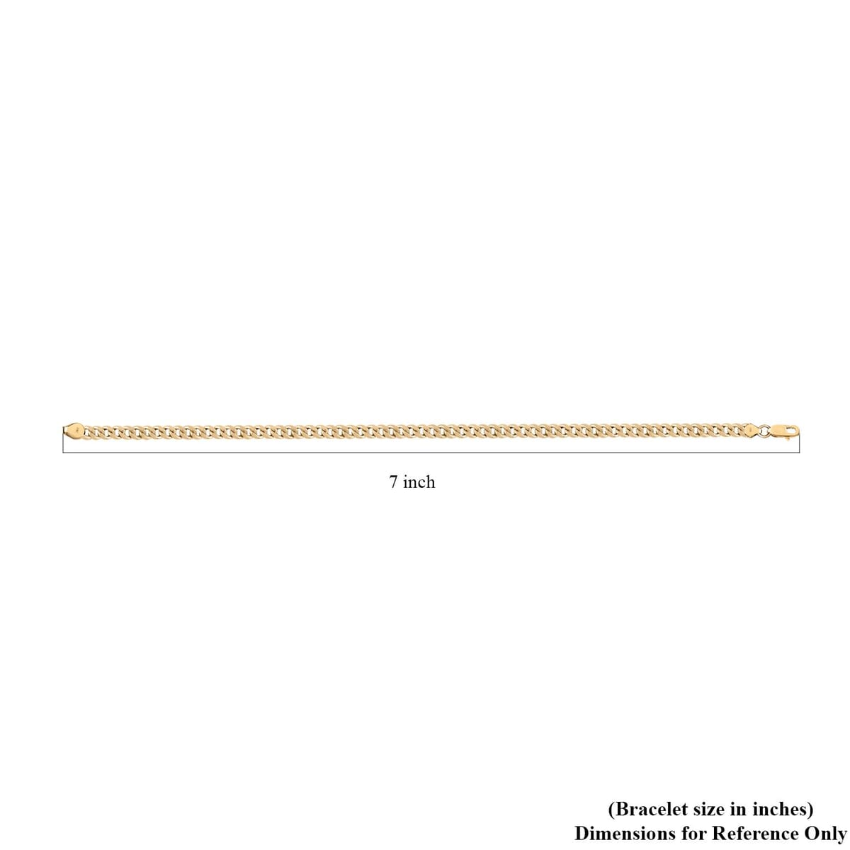 10K Yellow Gold 3.75 mm Miami Cuban Bracelet (7.00 In) 2.60 Grams image number 4