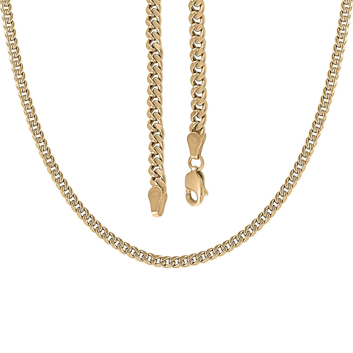 10K Yellow Gold 3.75 mm Miami Cuban Necklace 20 Inches 6.60 Grams image number 3