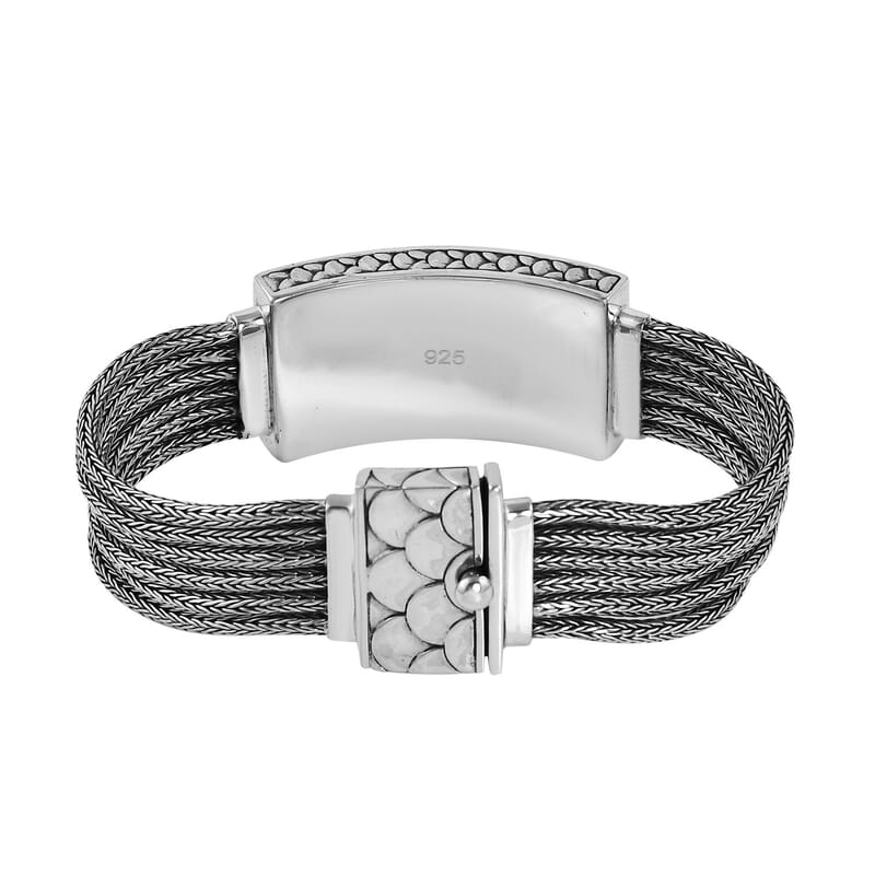 Bali Legacy Sterling Silver Dragonfly and Dragon Bracelet (7.25 In) 62.90 Grams
