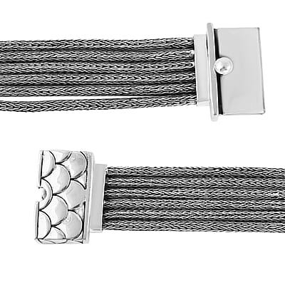 Bali Legacy Sterling Silver Dragonfly and Dragon Bracelet (7.25 In) 62.90 Grams