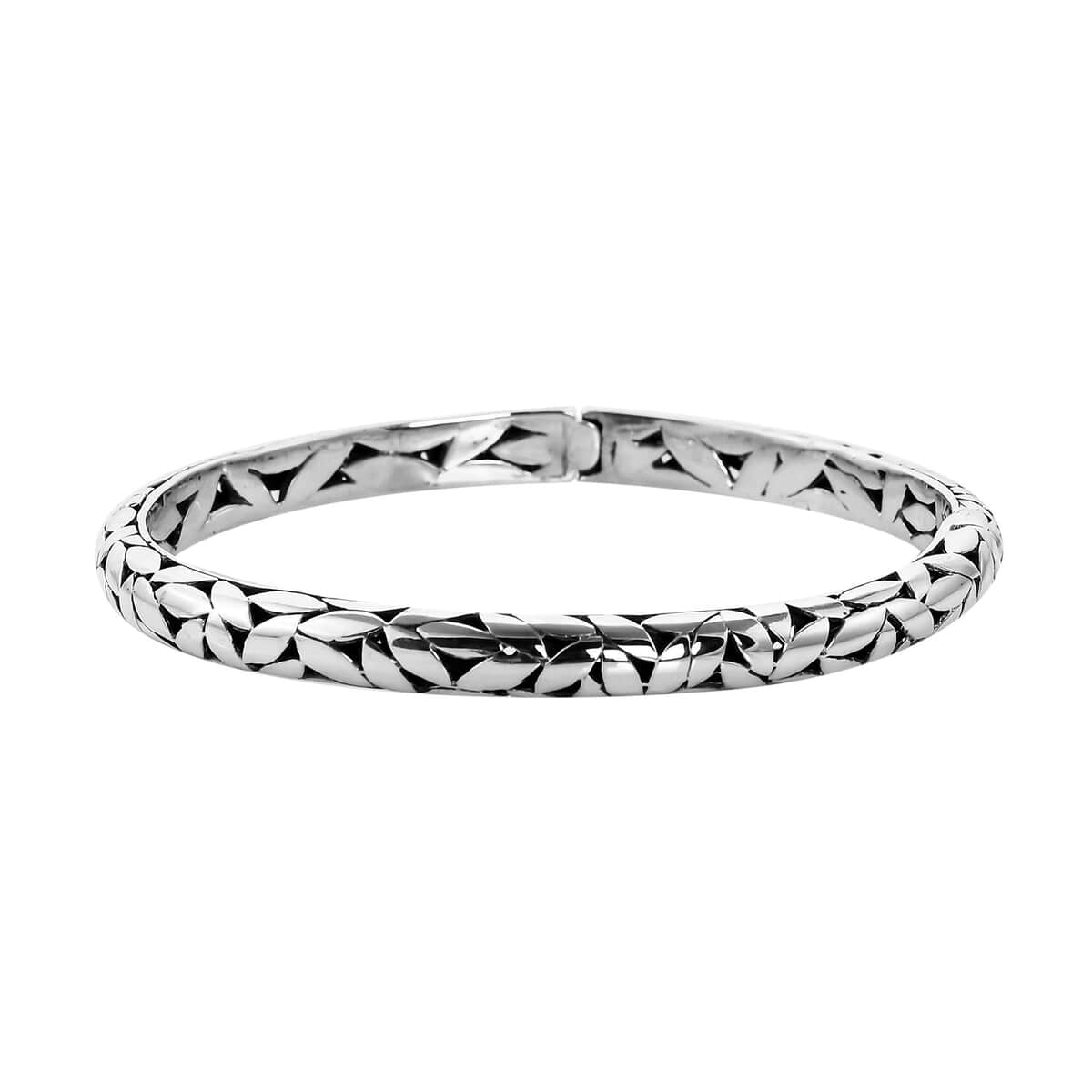 Bali Legacy Sterling Silver Floral Bracelet (7.25 In) 19.3 Grams image number 0