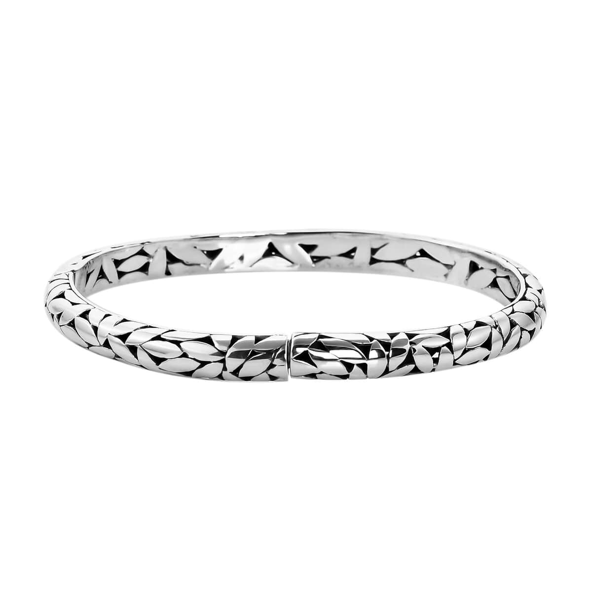 Bali Legacy Sterling Silver Floral Bracelet (7.25 In) 19.3 Grams image number 4