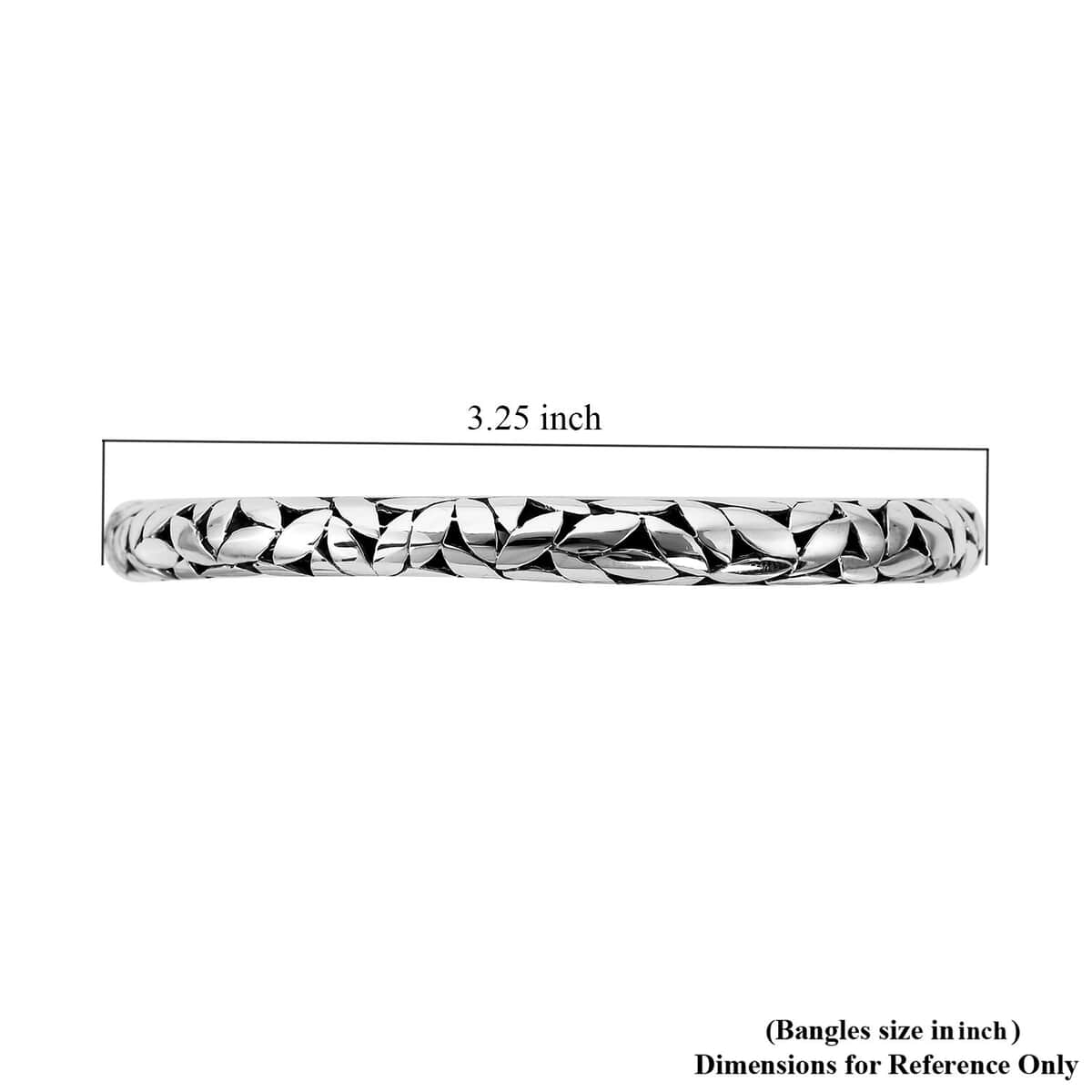 Bali Legacy Sterling Silver Floral Bracelet (7.25 In) 19.3 Grams image number 6