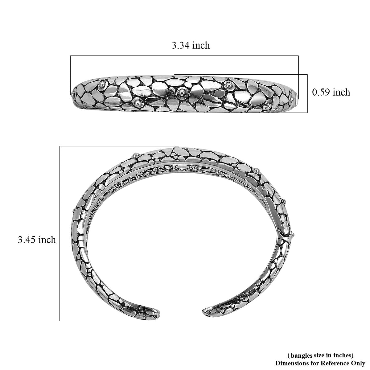 BALI LEGACY Sterling Silver Bracelet (6.50 In) 39.70 Grams image number 5