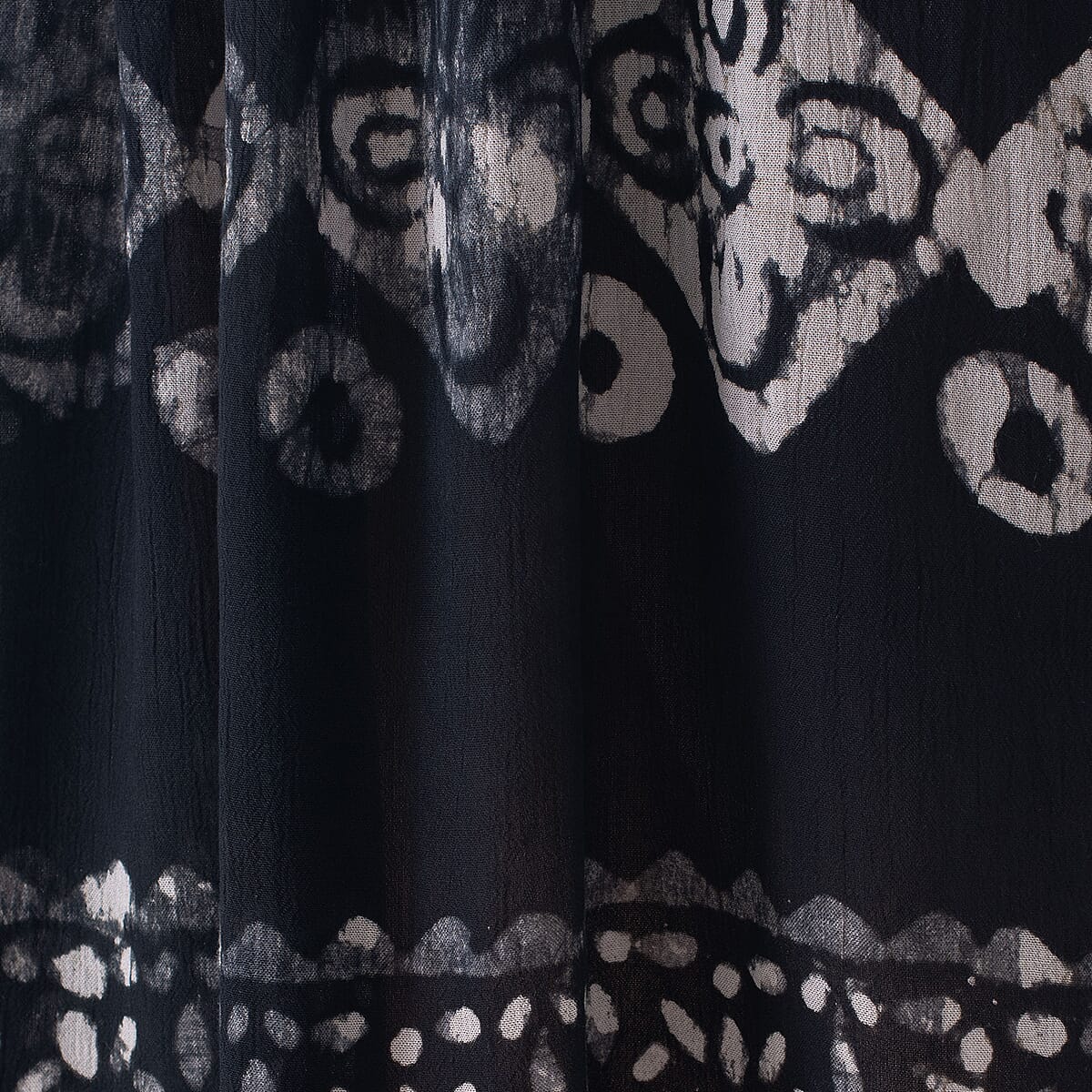 Tamsy Black Solid Tunic - One Size Fits Most image number 4