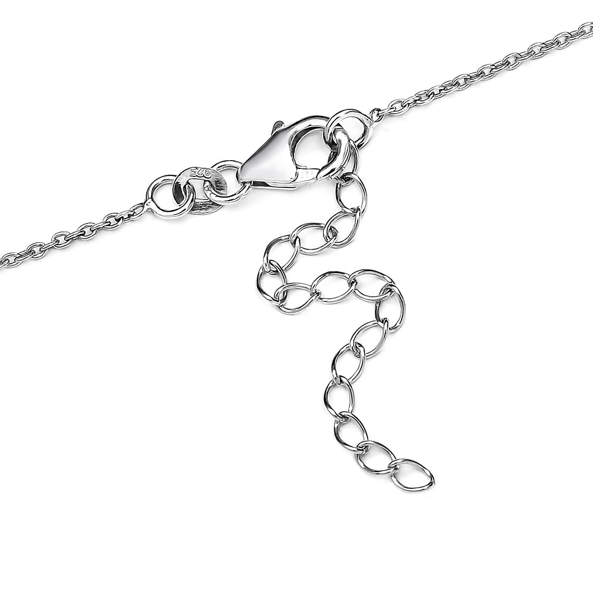 Larimar and Multi Gemstone Necklace 20 Inches in Platinum Over Sterling Silver 17 Grams 46.75 ctw image number 4