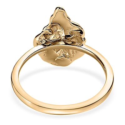 Luxoro 10K Yellow Gold Nugget Ring (Size 6.0) 2.35 Grams