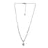 Lustro Stella Made with Finest CZ Necklace 18 Inches in Platinum Over Sterling Silver 9.10 ctw image number 2