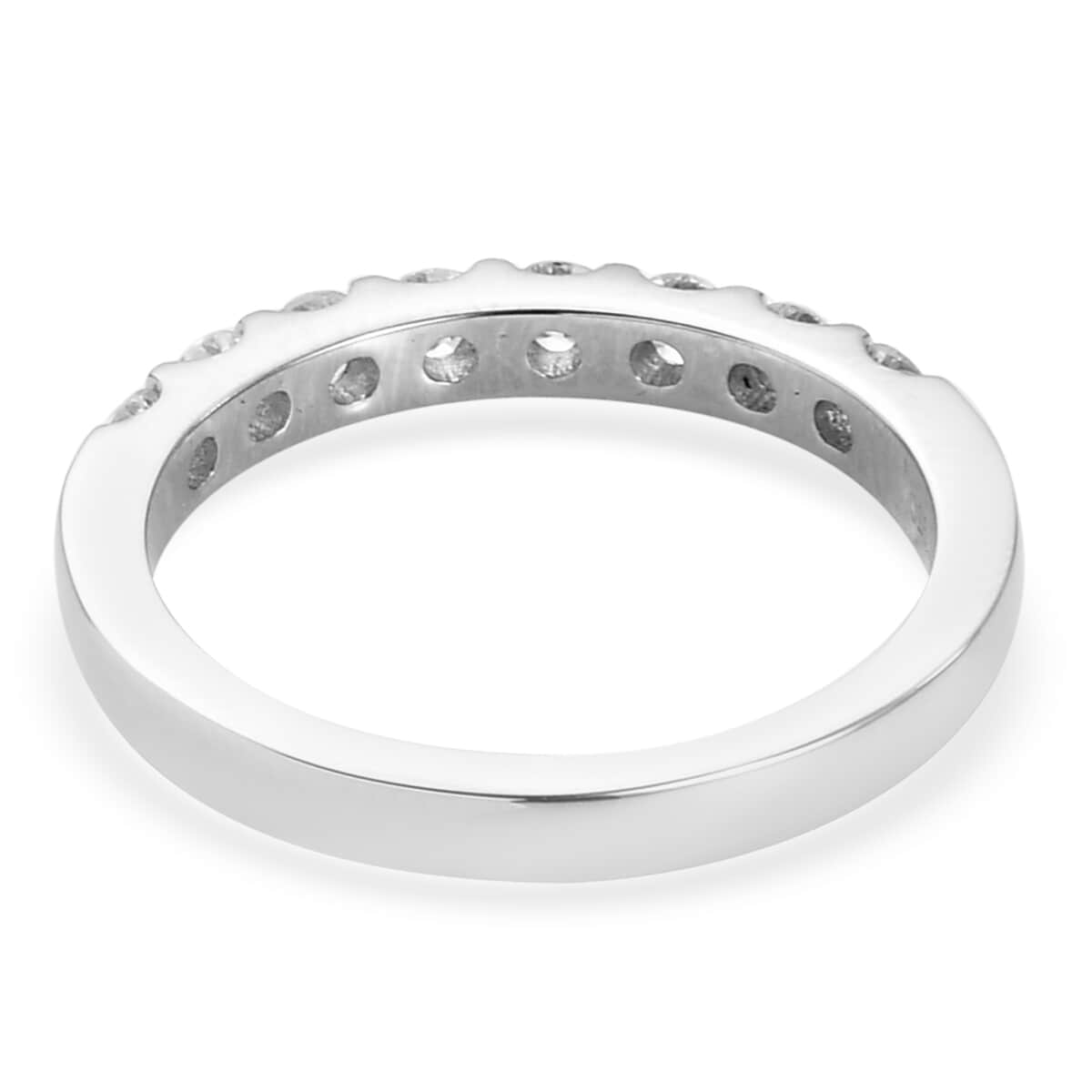 Jessica Exclusive Pick RHAPSODY 950 Platinum Diamond Band Ring (Size 8.0) 5.40 Grams 0.50 ctw image number 4