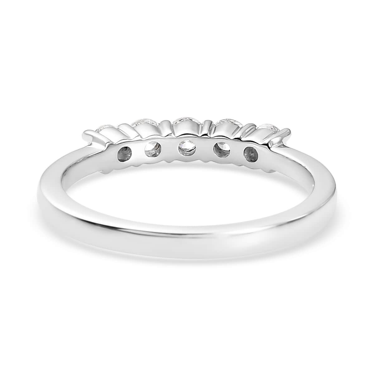 RHAPSODY 950 Platinum Diamond Carving (E-F, VS) Ring (4.50 g) 0.50 ctw image number 4