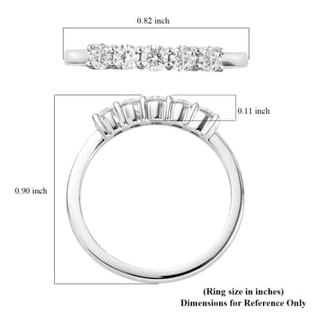 RHAPSODY 950 Platinum Diamond Carving (E-F, VS) Ring (4.50 g) 0.50 ctw image number 5