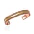 Magnetic By Design 3D Chain Pattern Cuff Bracelet in Silvetone, Rosetone and Goldtone (7.50 In) image number 0