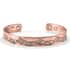Magnetic By Design Vine Pattern Cuff Bracelet | Durable Cuff Bracelet | Black Oxidized Cuff Bracelet |Cuff Bracelet in Rosetone (7.50 In) image number 3