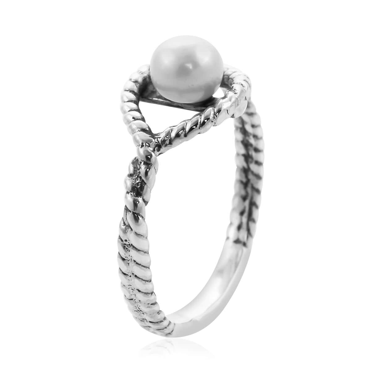 BALI LEGACY Freshwater Pearl Ring in Sterling Silver (Size 10.0) image number 3