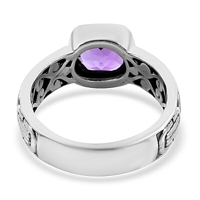 Bali Legacy Amethyst Ring in Sterling Silver (Size 9.0) 2.90 ctw
