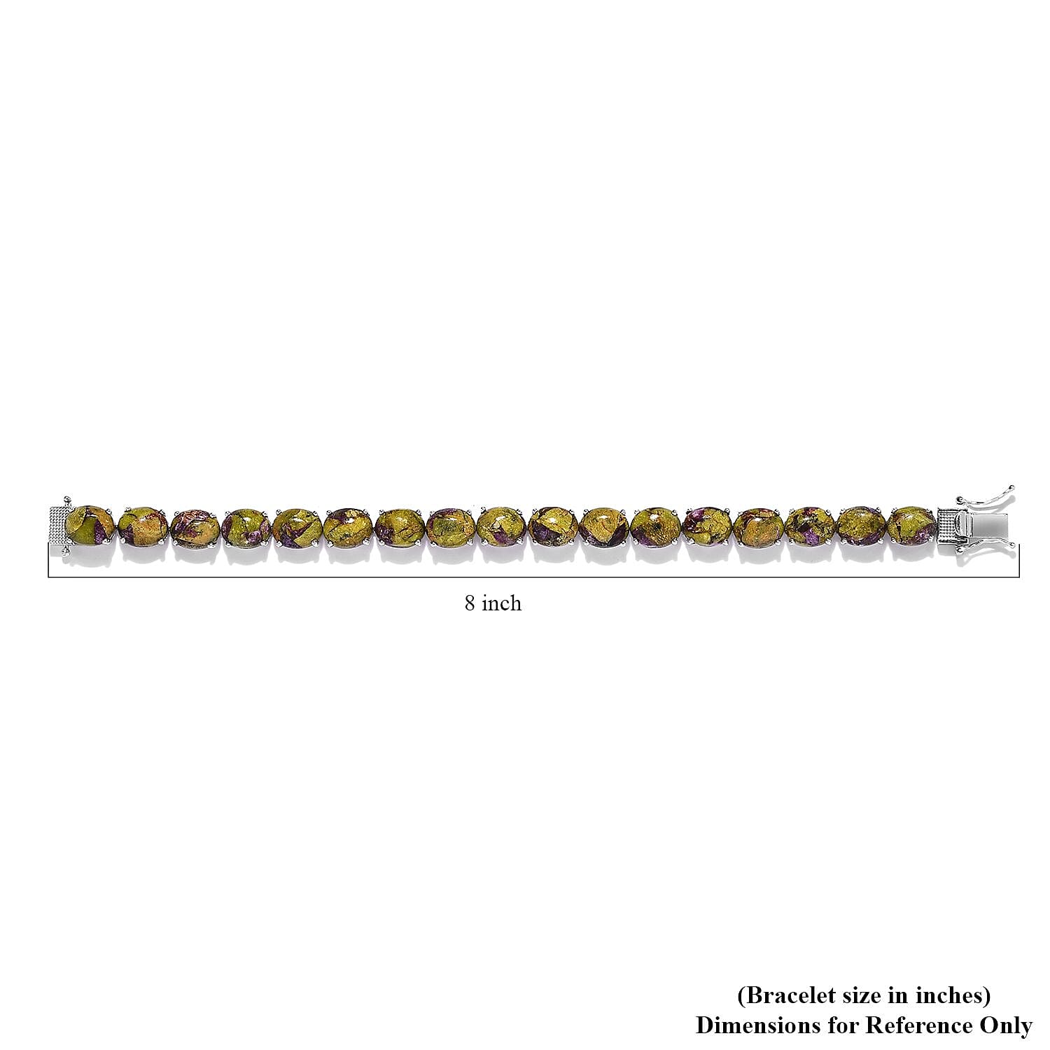 Tasmanian Stichtite Tennis Bracelet in Platinum Over Sterling Silver (7.25 In) 40.20 ctw