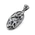 Bali Legacy Mother Of Pearl and Swiss Blue Topaz Turtles Pendant in Sterling Silver 0.70 ctw image number 3