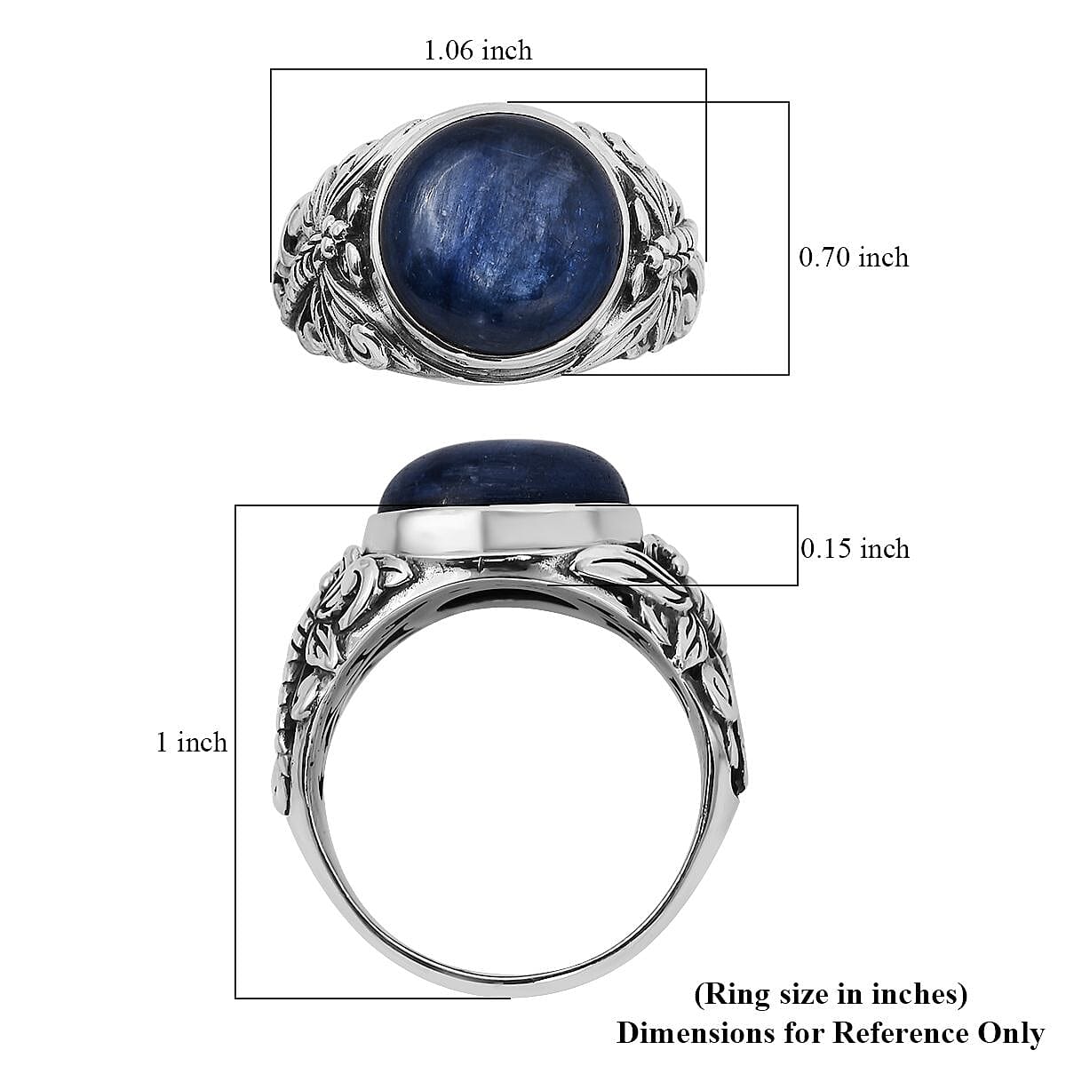 BALI LEGACY Himalayan Kyanite Ring in Sterling Silver 7.70 Grams 9.50 ctw image number 5