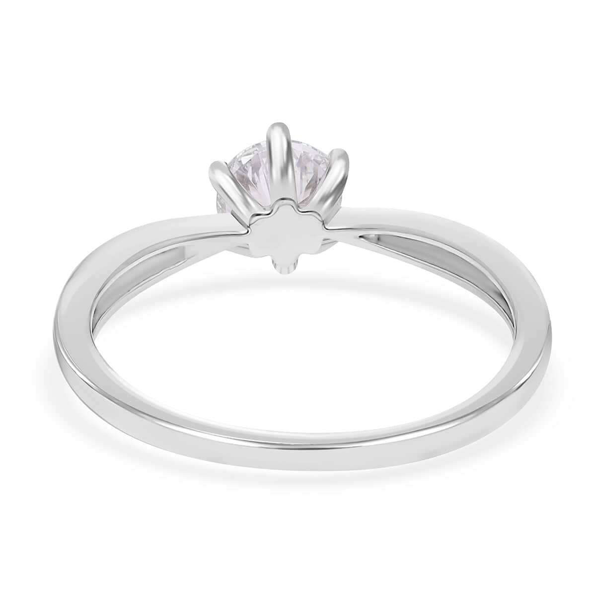 Luxoro 14K White Gold Luxuriant Lab Grown Diamond G-H SI Solitaire Ring 1.00 ctw image number 3