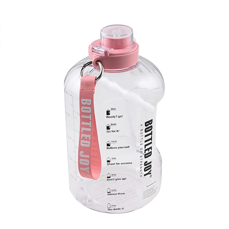 Closeout 85oz Motivational Water Bottle -Light Pink