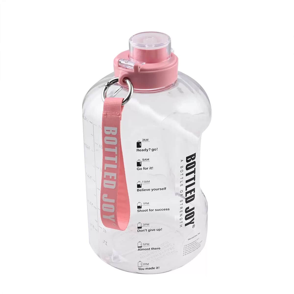 85oz Motivational Water Bottle -Light Pink image number 5