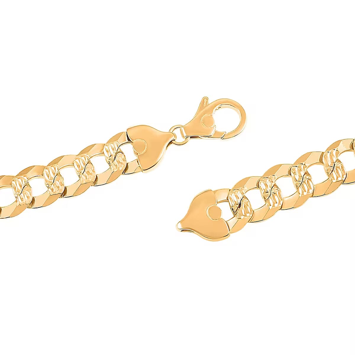 Italian 14K Yellow Gold Over Sterling Silver Flat Pave Necklace 20 Inches 121.9 Grams image number 6