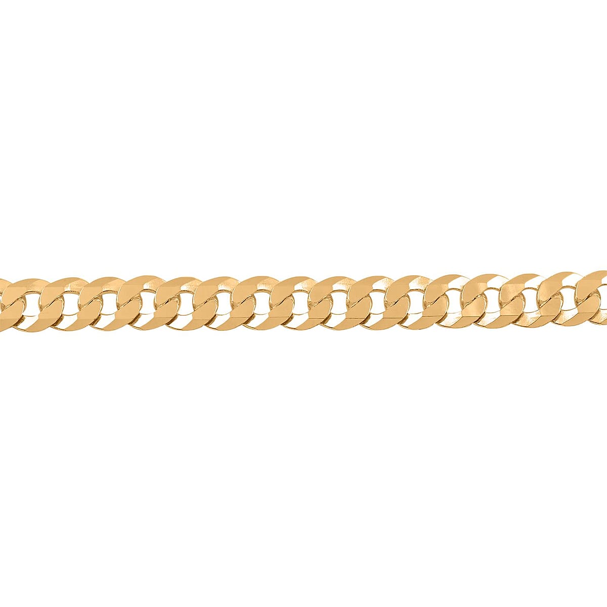 Italian 14K Yellow Gold Over Sterling Silver Falt Pave Bracelet (8.50 In) 9.6 Grams image number 2