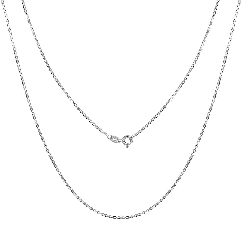 Italian Sterling Silver Rope Chain Necklace 20 Inches 3.70 Grams