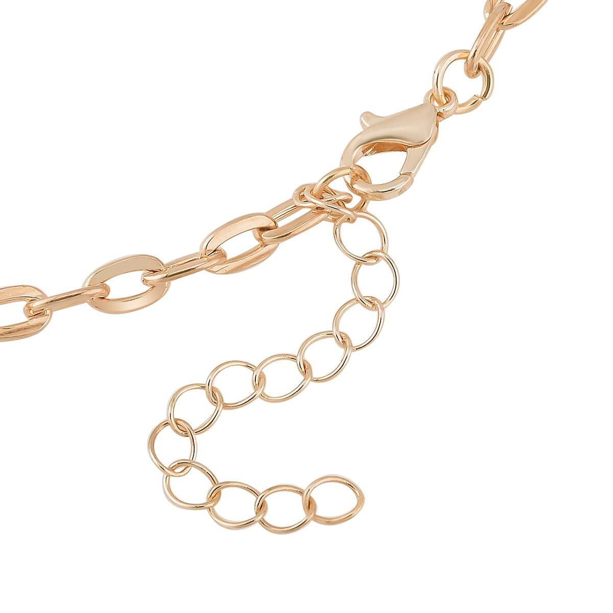 Gold Sandstone and White Austrian Crystal Necklace 18-20 Inches in Goldtone 74.50 ctw image number 3