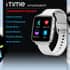 iTime Full Touch Screen Smart Watch with Blue Silicone Strap (40 mm Dial) image number 2