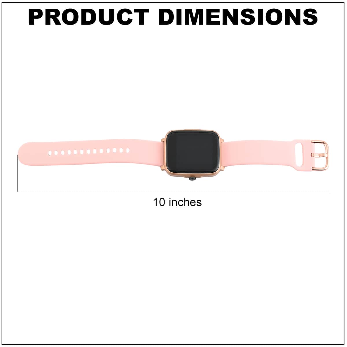 iTime Full Touch Screen Smart Watch with Blush Silicone Strap (40 mm Dial) image number 4