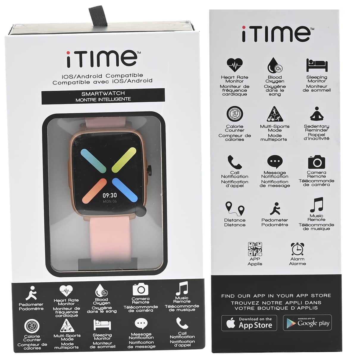 iTime Full Touch Screen Smart Watch with Blush Silicone Strap (40 mm Dial) image number 6