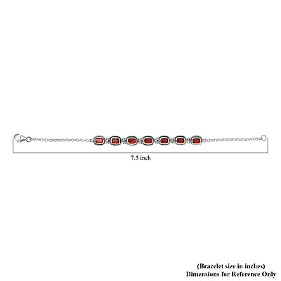 Tangerine Kyanite Bracelet in Sterling Silver (7.25 In) 4.75 ctw