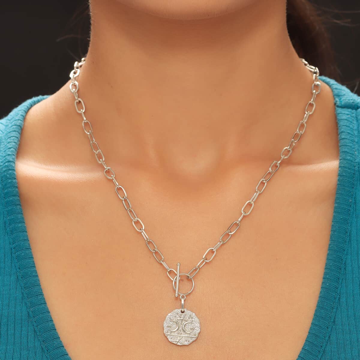 Karis Necklace 18 Inches in Platinum Bond image number 3