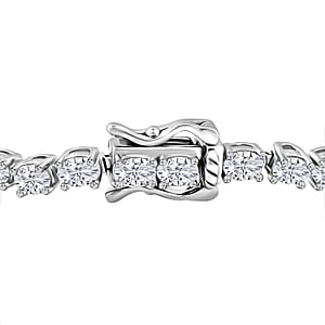 Moissanite 7.00 ctw Tennis Bracelet in Rhodium Over Sterling Silver (7.25 In)