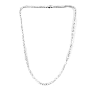 Sterling Silver Byzantine Necklace 20 Inches 22.25 Grams
